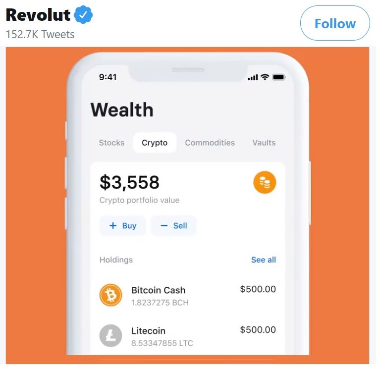 Comment acheter de la crypto-monnaie avec Revolut ?