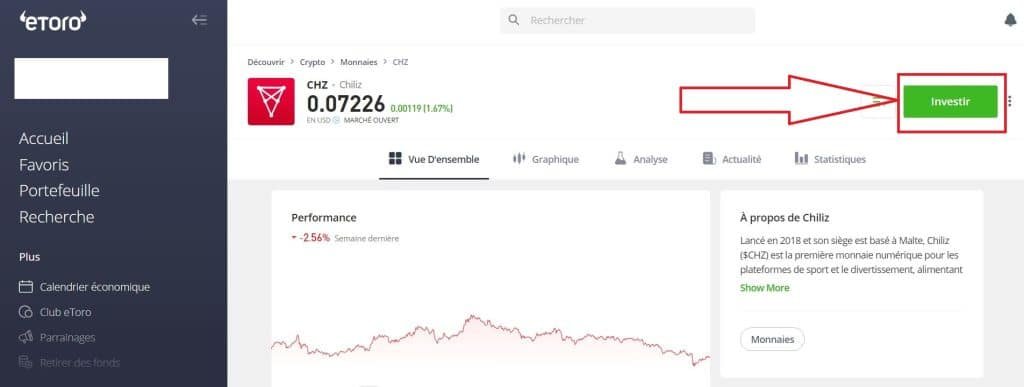 Comment acheter du Chiliz (CHZ) en 2024 ? Guide rapide avec eToro