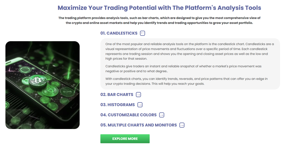 découvrez immediate alpha, une plateforme de trading automatisé qui utilise des algorithmes avancés pour maximiser vos gains. profitez d'une expérience de trading sans stress grâce à notre robot de trading performant, accessible aux traders de tous niveaux.